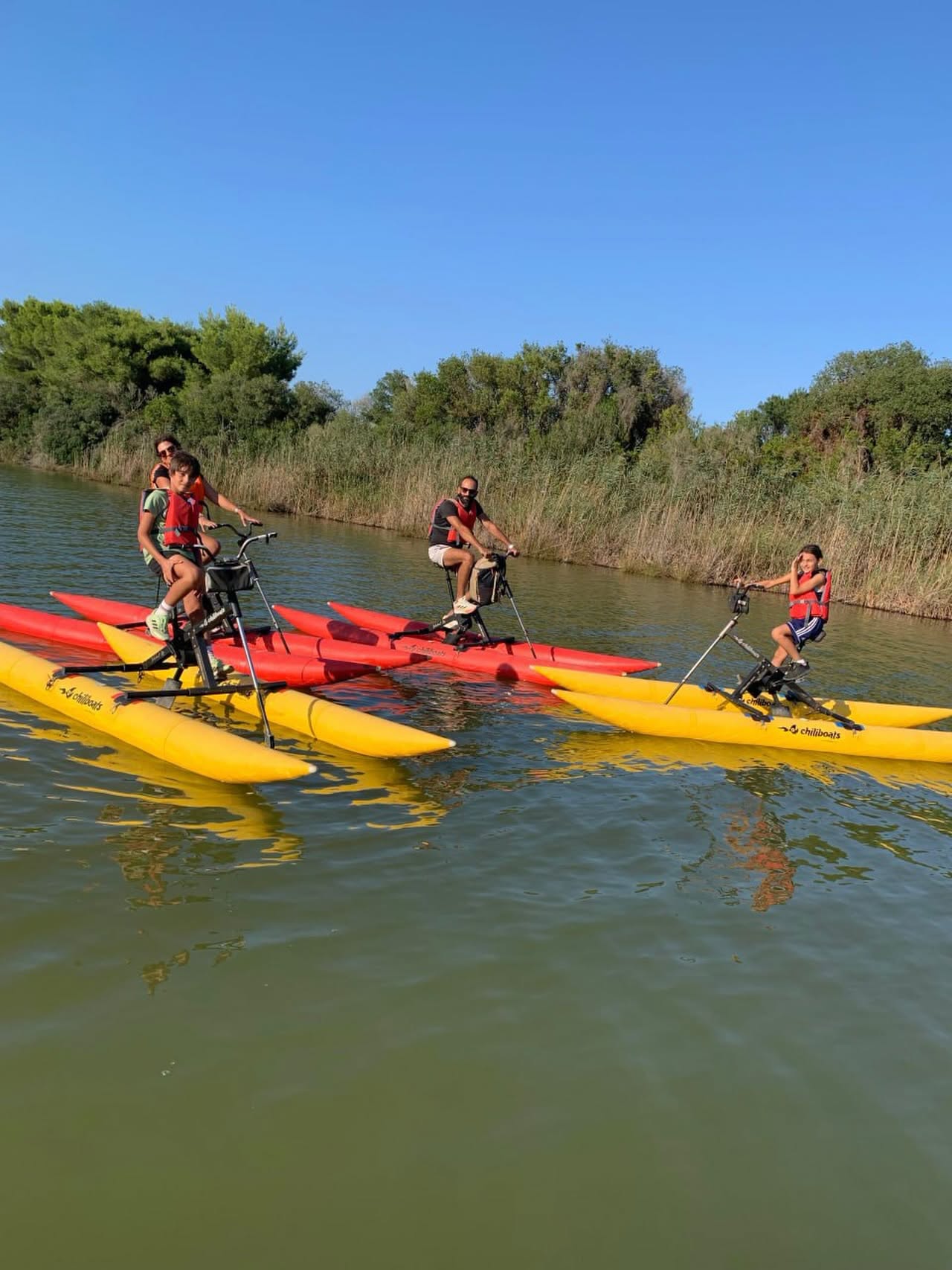 Water bike group experience